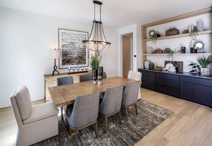 Furnished interior in a model home at Towne Lake in Cypress (Image 9).