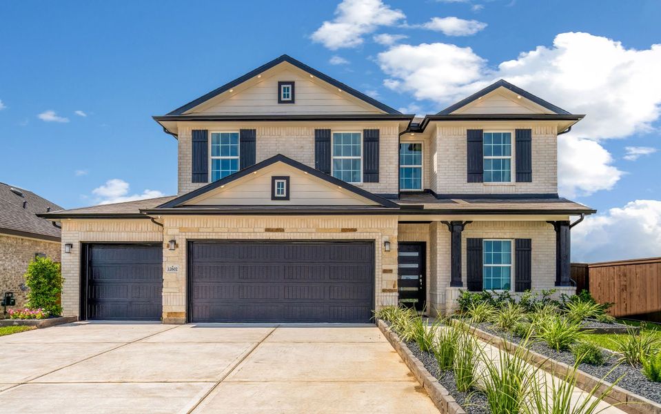 Front exterior of a home in the Harvest Pointe community, located in Needville, TX (Image 1).