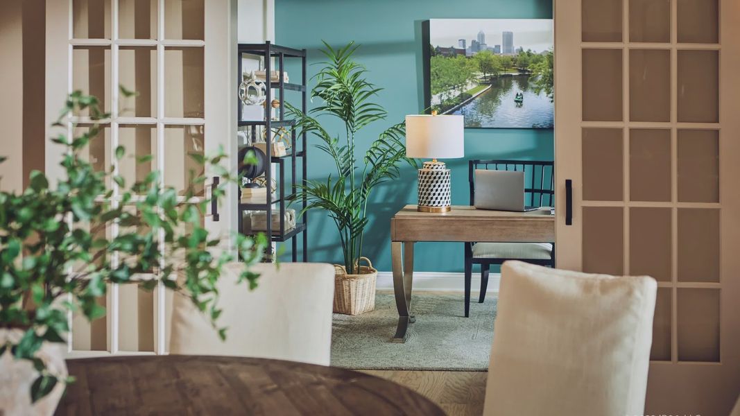 Furnished interior in a model home at The Courtyards at Walters Farm in Huntersville (Image 16).