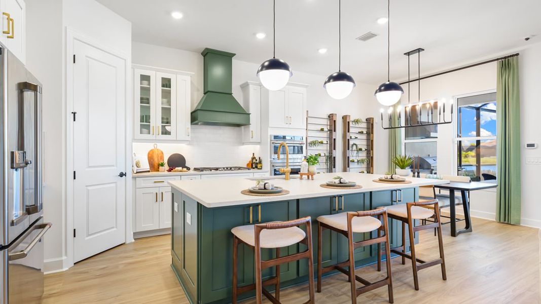 Furnished interior in a model home at Esplanade by the Islands in Naples (Image 35).