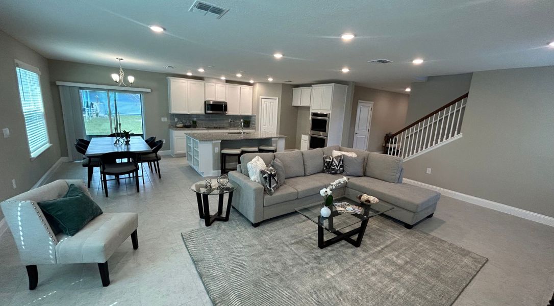 Furnished interior in a model home at Creekside Landing in Callahan (Image 4).