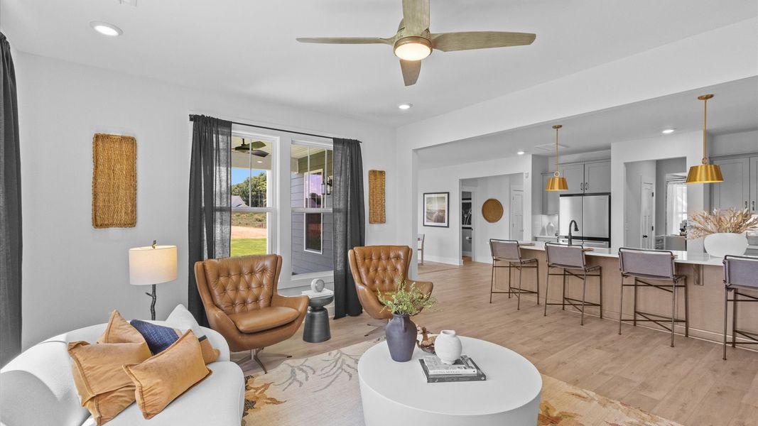 Furnished interior in a model home at Benjamin's Grove in Woodruff (Image 21). Furnished interior in a model home at Benjamin's Grove in Woodruff (Image 21).