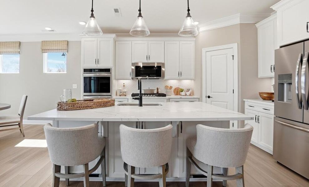 Furnished interior in a model home at Hillcrest Grove in Wendell (Image 7).