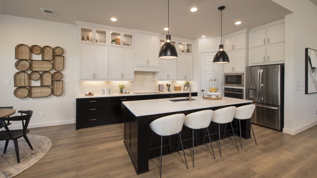 Furnished interior in a model home at Flat Creek 60' in Castroville (Image 10).