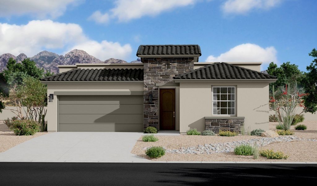 Front exterior of a home in the Emerald Estates community, located in El Paso, TX (Image 11).