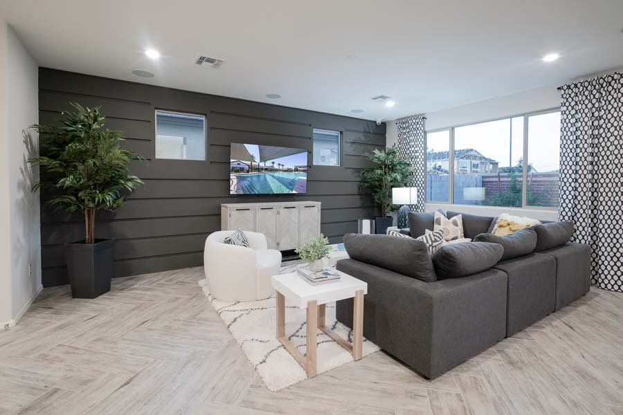 Furnished interior in a model home at Beacon Hill at Marley Park in Surprise (Image 42).