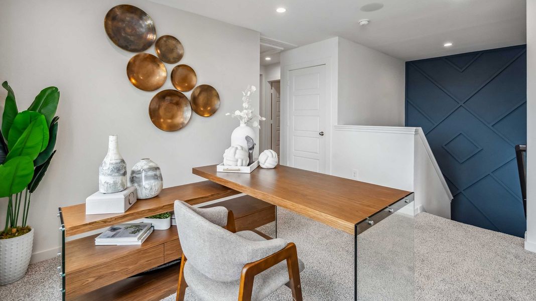 Furnished interior in a model home at Grand West in Houston (Image 21).