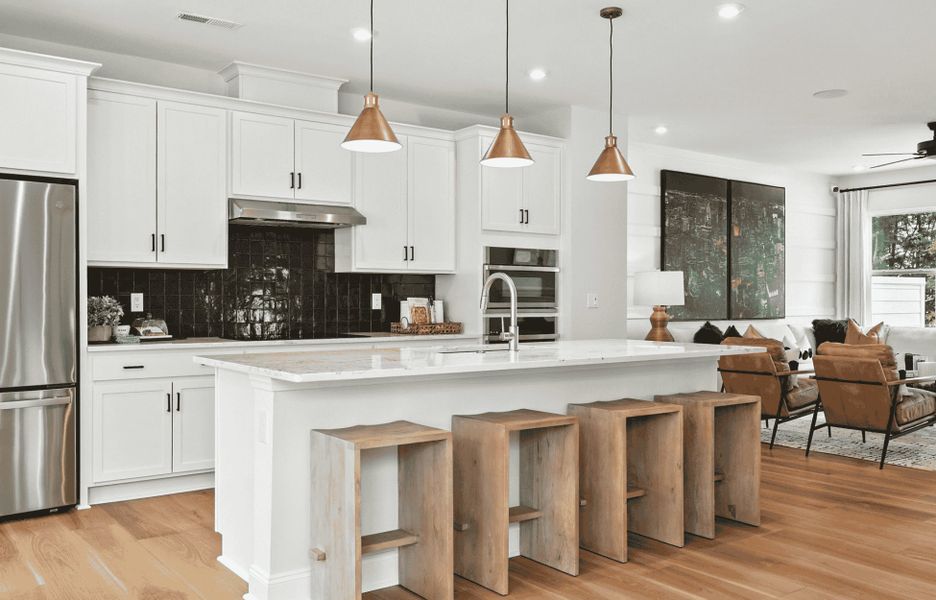 Furnished interior in a model home at Archer Row in Charlotte (Image 4).