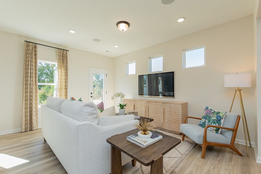 Furnished interior in a model home at Dawson Landing in Charlotte (Image 21).