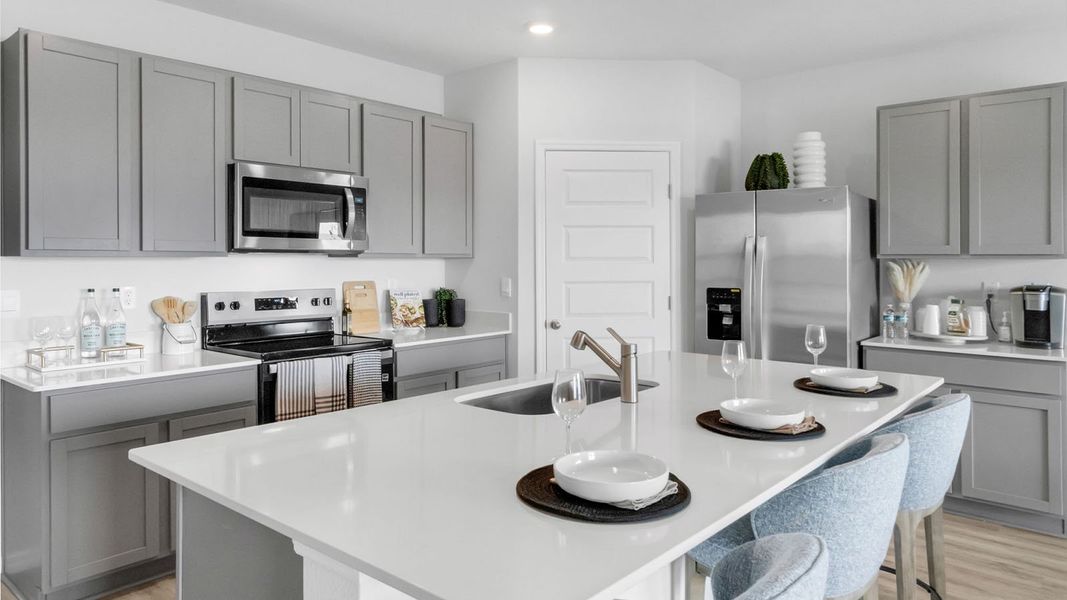 Furnished interior in a model home at Summerlin at Hawthorne Ranch in Lakeland (Image 5).