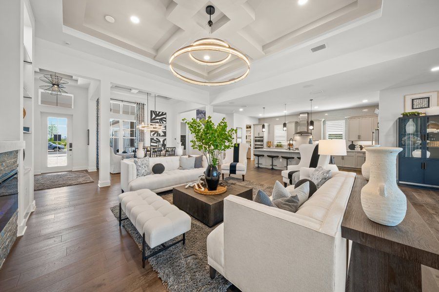 Furnished interior in a model home at Palmera at Wellen Park in Venice (Image 17).