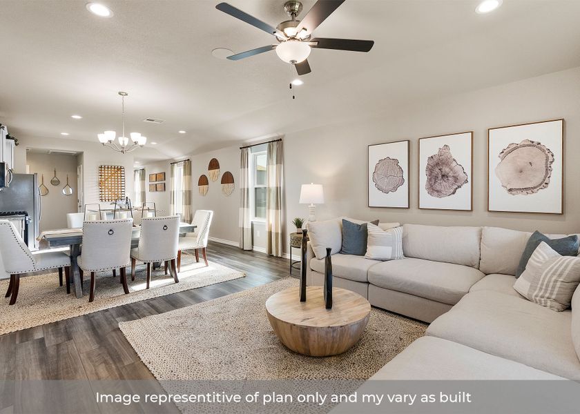 Furnished interior in a model home at Ranch View in Corpus Christi (Image 13).