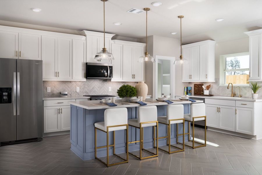 Furnished interior in a model home at Sorella in Tomball (Image 5).