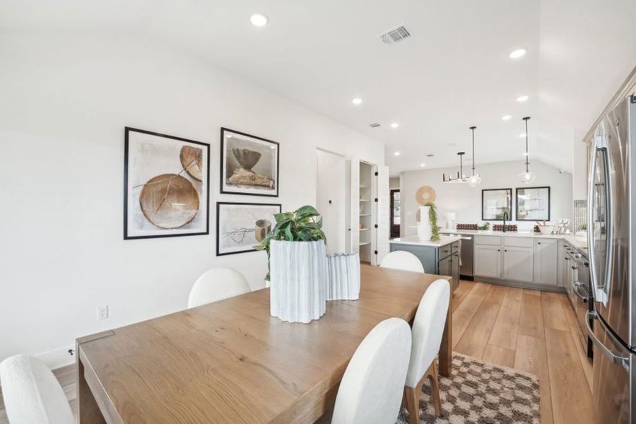 Furnished interior in a model home at Grande Estates in Bertram (Image 21).