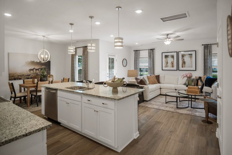 Furnished interior in a model home at Stonebridge North in Macon (Image 9).