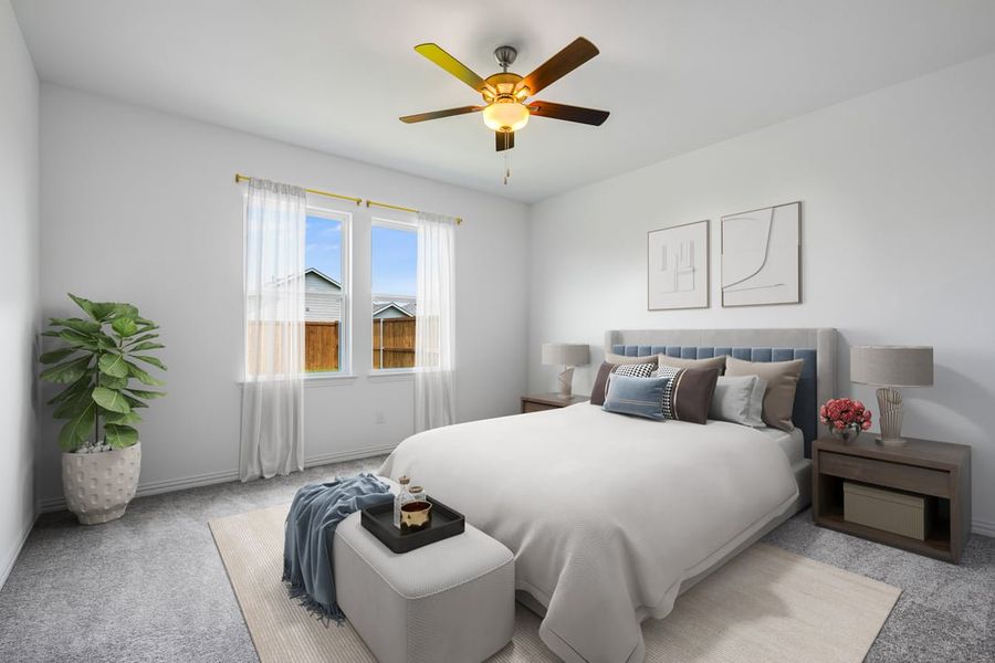Furnished interior in a model home at Madero 50s in Fort Worth (Image 94).