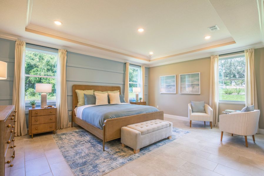 Furnished interior in a model home at Port Charlotte Premier in Port Charlotte (Image 7).