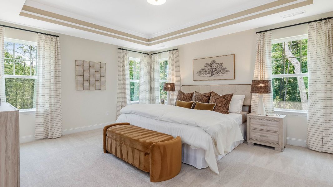 Furnished interior in a model home at The Farm at Neill's Creek in Lillington (Image 22). Furnished interior in a model home at The Farm at Neill's Creek in Lillington (Image 22).