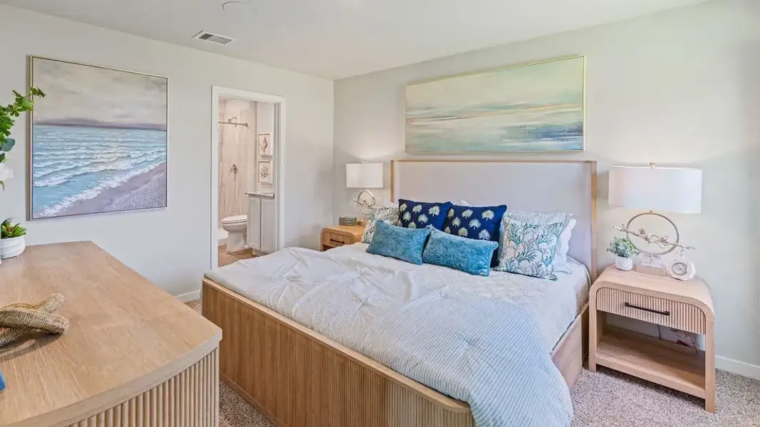Furnished interior in a model home at Fisher's Cove in Aransas Pass (Image 13).
