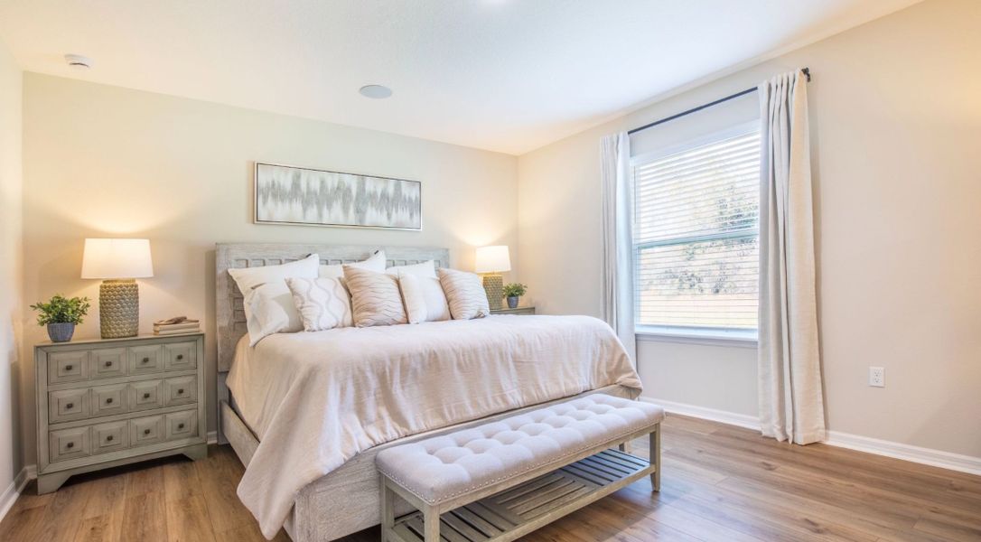 Furnished interior in a model home at Crosswinds in Haines City (Image 12). Furnished interior in a model home at Crosswinds in Haines City (Image 12).