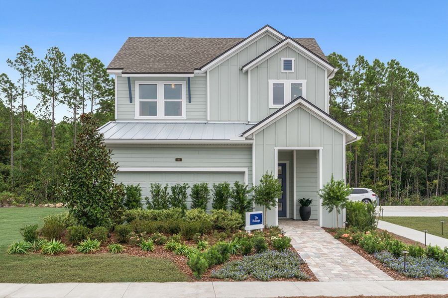 Front exterior of a home in the Evergreen Island at Silverleaf - Executive community, located in St. Augustine, FL (Image 4).