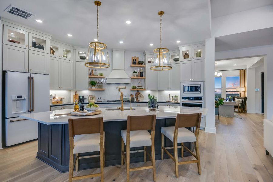 Furnished interior in a model home at Leander Estates in Leander (Image 7). Furnished interior in a model home at Leander Estates in Leander (Image 7).