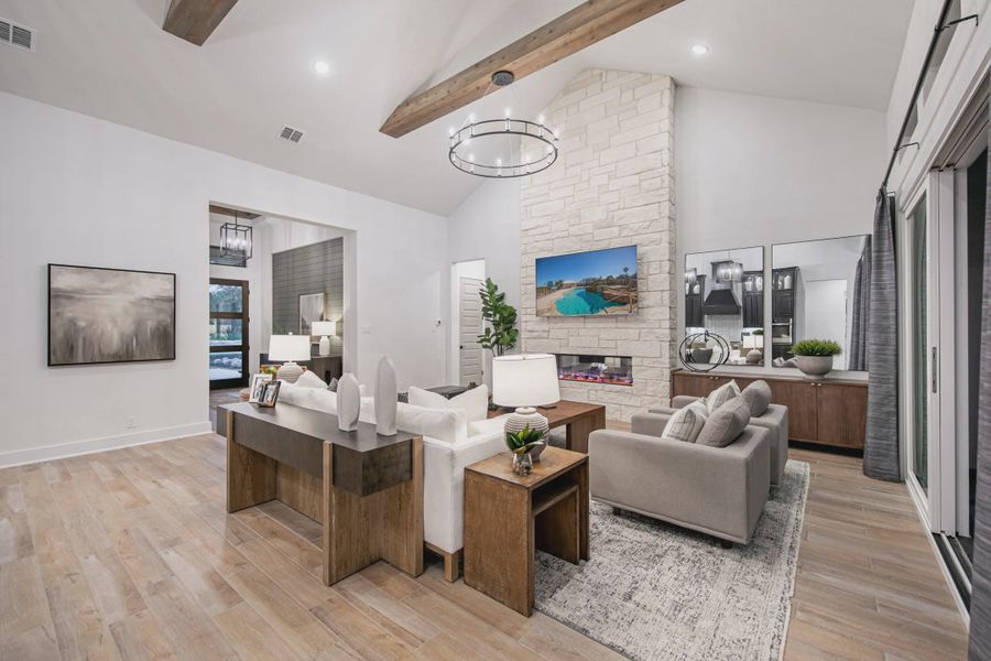 Furnished interior in a model home at Heimer Estates at Garden Ridge in San Antonio (Image 6). Furnished interior in a model home at Heimer Estates at Garden Ridge in San Antonio (Image 6).