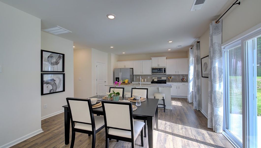 Furnished interior in a model home at Heritage Park in Fletcher (Image 12).