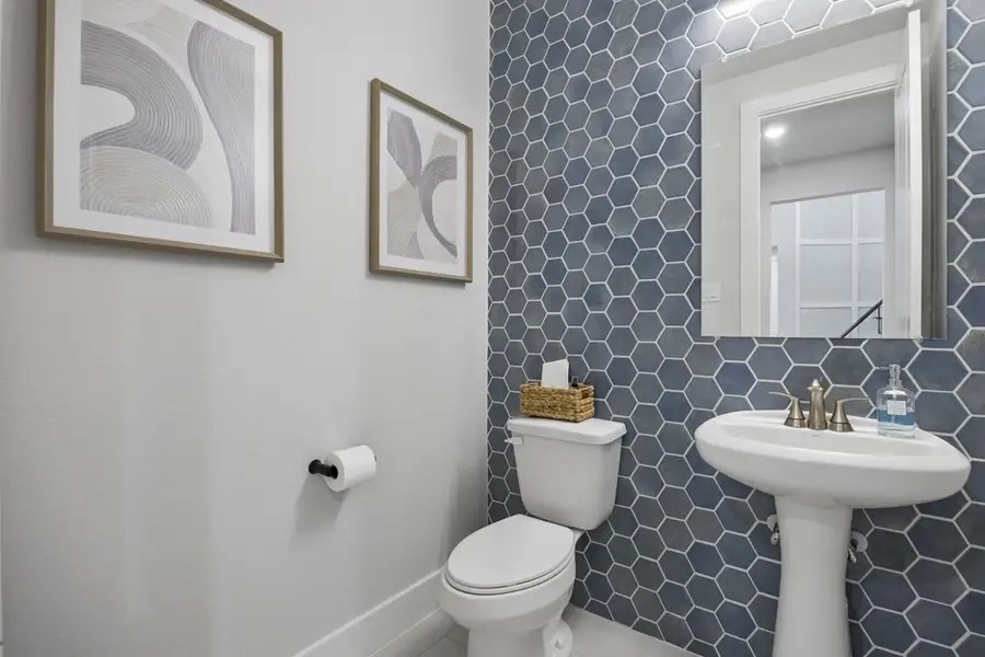 Furnished interior in a model home at Westside Preserve in Midlothian (Image 11).