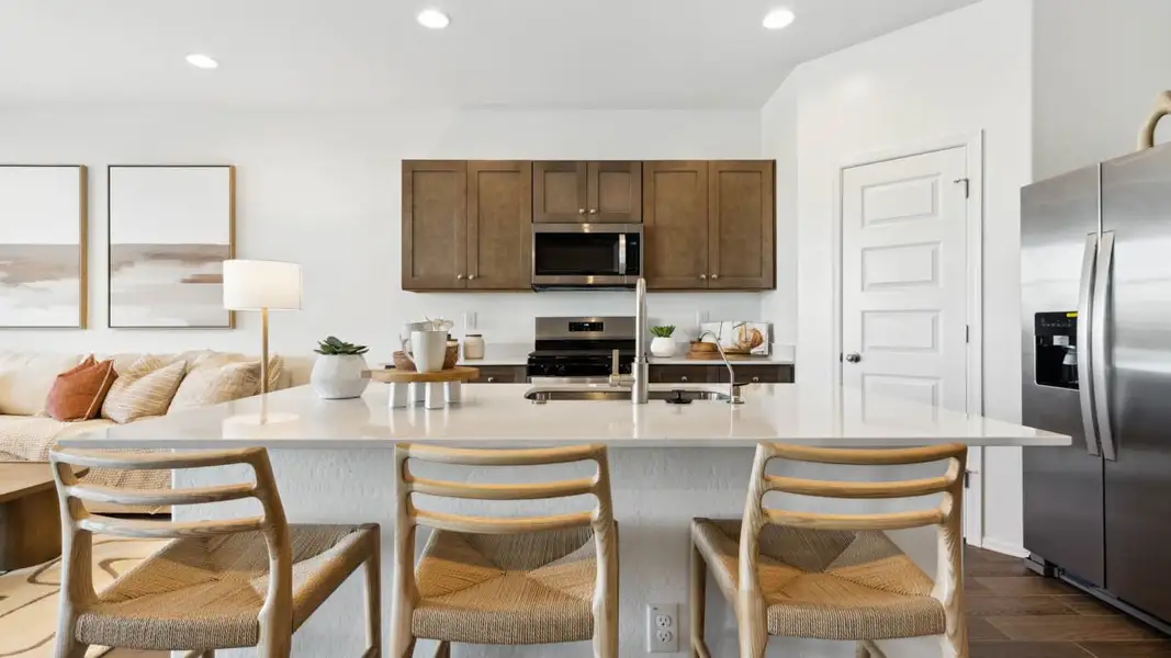 Furnished interior in a model home at Moonlight in Maricopa (Image 6).