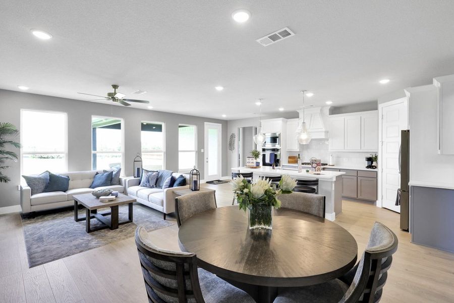 Furnished interior in a model home at Polo Ridge in Forney (Image 3).