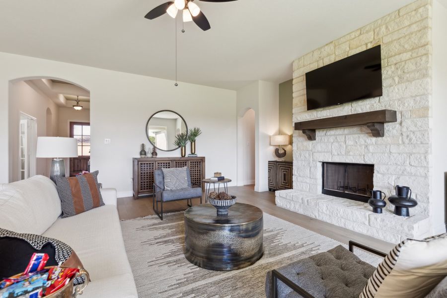 Furnished interior in a model home at Massey Meadows in Midlothian (Image 18).
