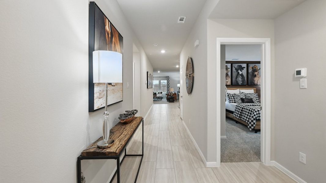 Furnished interior in a model home at Longhorn Estates in Fort Worth (Image 21).