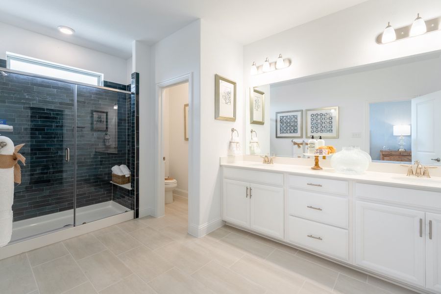 Furnished interior in a model home at Bayside in Rowlett (Image 10).