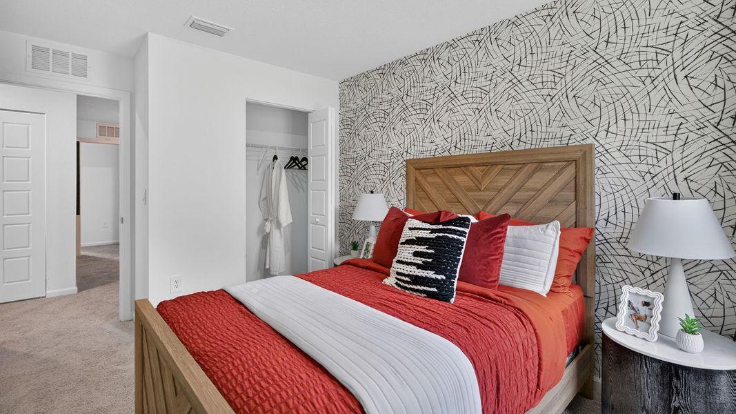 Furnished interior in a model home at Bridle Creek Townhomes in Jacksonville (Image 28). Furnished interior in a model home at Bridle Creek Townhomes in Jacksonville (Image 28).
