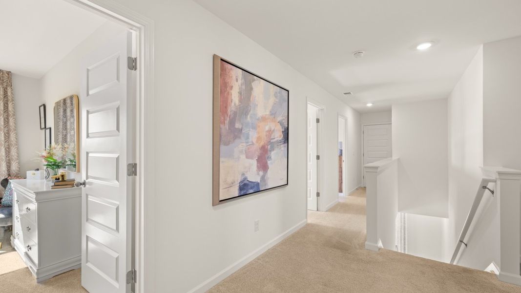 Furnished interior in a model home at Locust Grove Station - Cedar Ridge in Locust Grove (Image 21).