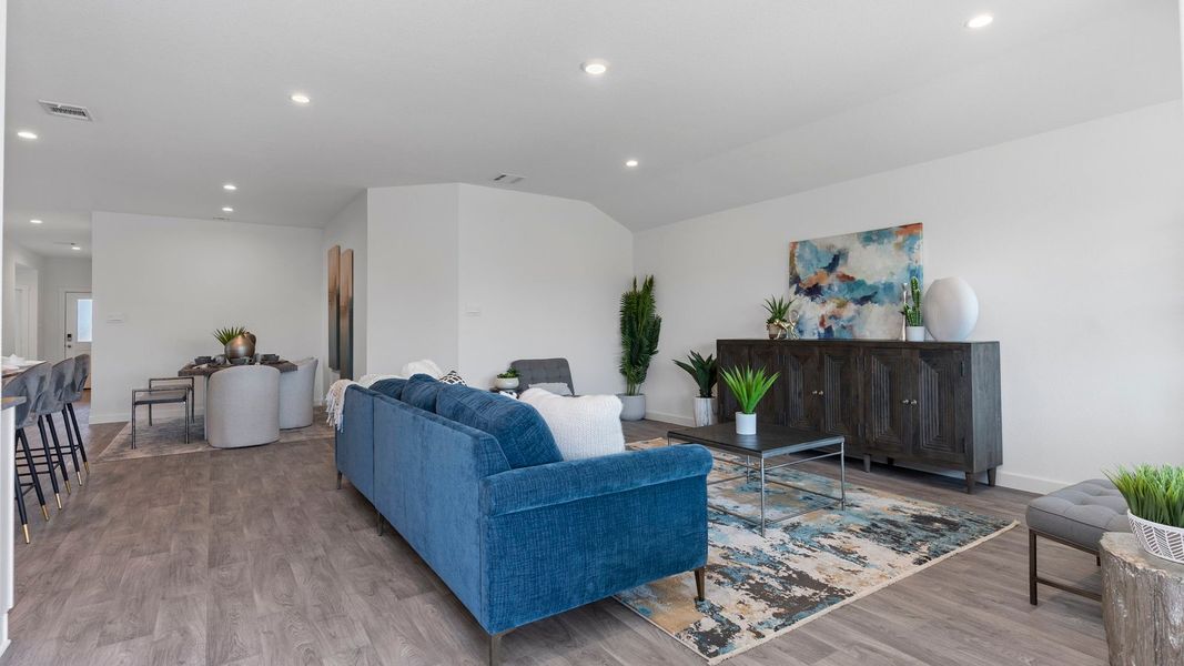Furnished interior in a model home at August Trails in Needville (Image 19).
