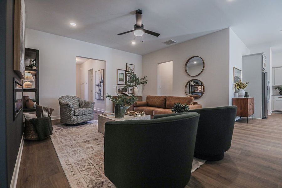 Furnished interior in a model home at Villages of Green Meadows in Munford (Image 43).