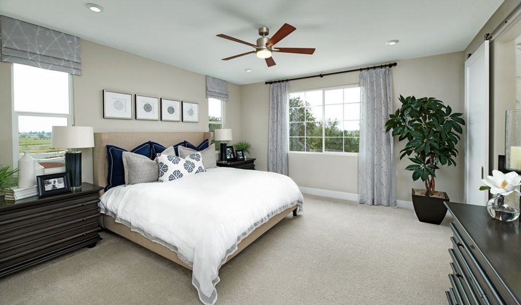 Furnished interior in a model home at Paint Brush Hills in Peyton (Image 32).