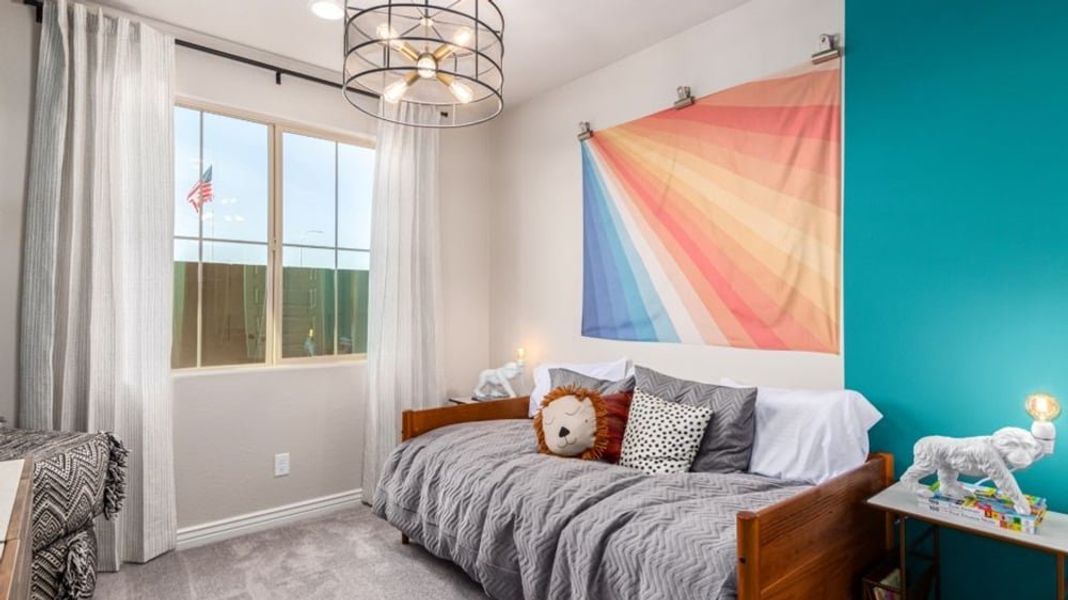 Furnished interior in a model home at Alamar Encore Collection in Avondale (Image 27).