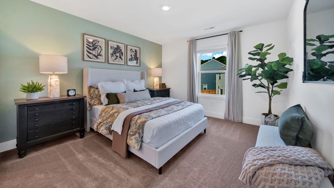 Furnished interior in a model home at Spring Lake Farms Townhomes in Knoxville (Image 14).