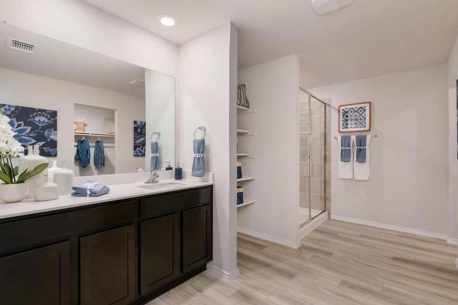 Furnished interior in a model home at Willow Glenn in Temple (Image 14).