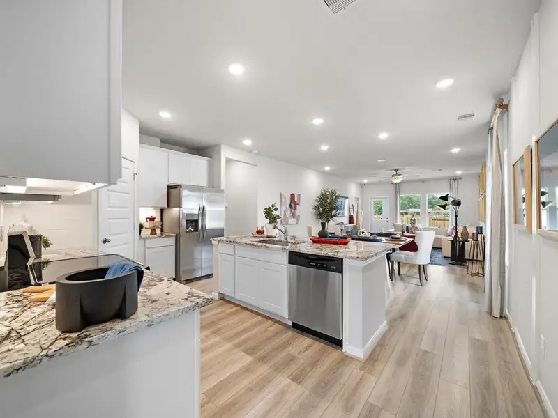 Furnished interior in a model home at Liberty Estates in Cleveland (Image 5).