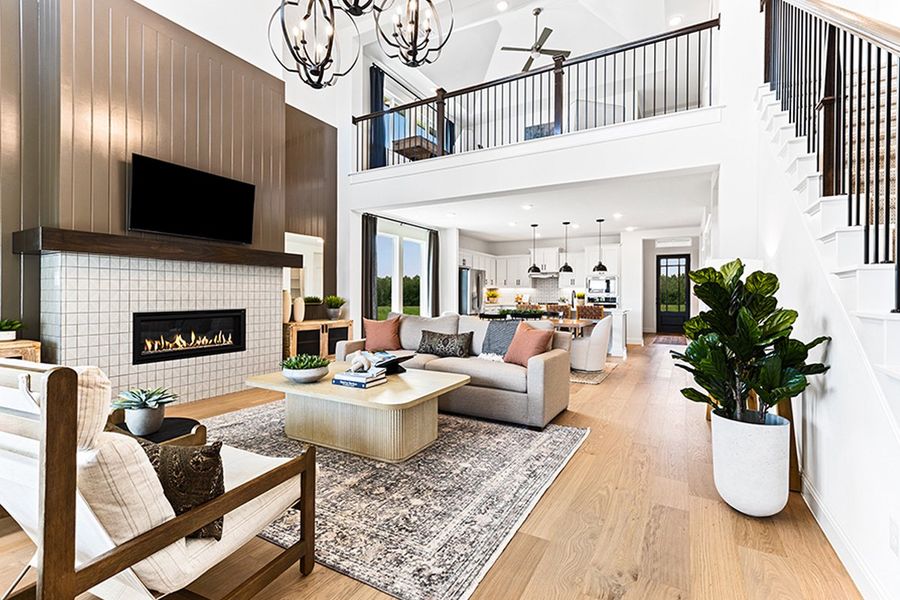Furnished interior in a model home at Sutton Fields in Celina (Image 5).