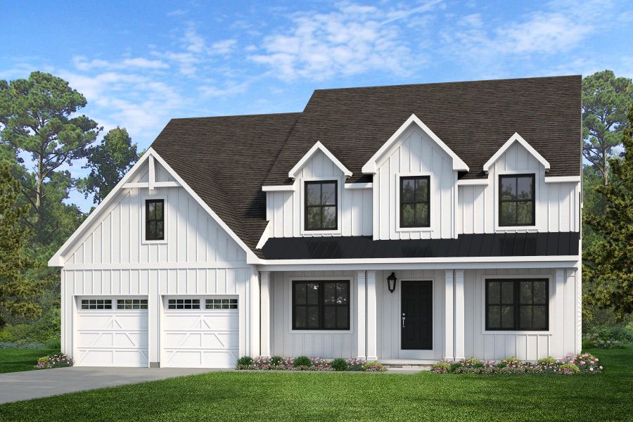 Front exterior of a home in the Windermere Farms community, located in Waxhaw, NC (Image 3).