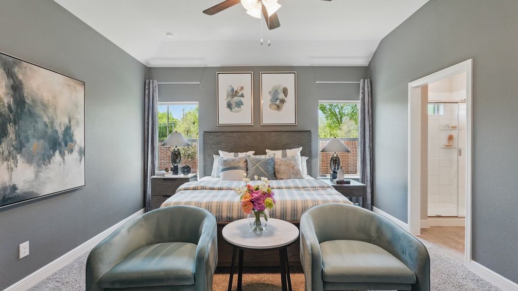 Furnished interior in a model home at Retta Estates in Mansfield (Image 23).