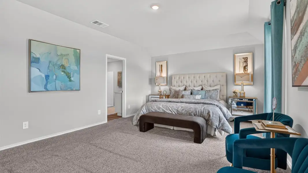 Furnished interior in a model home at Valley Brook in Fort Worth (Image 13).