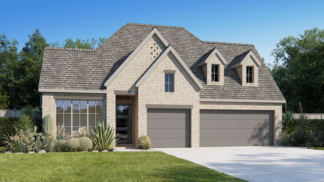 Front exterior of a home in the Juniper Springs 50' community, located in Lockhart, TX (Image 17).