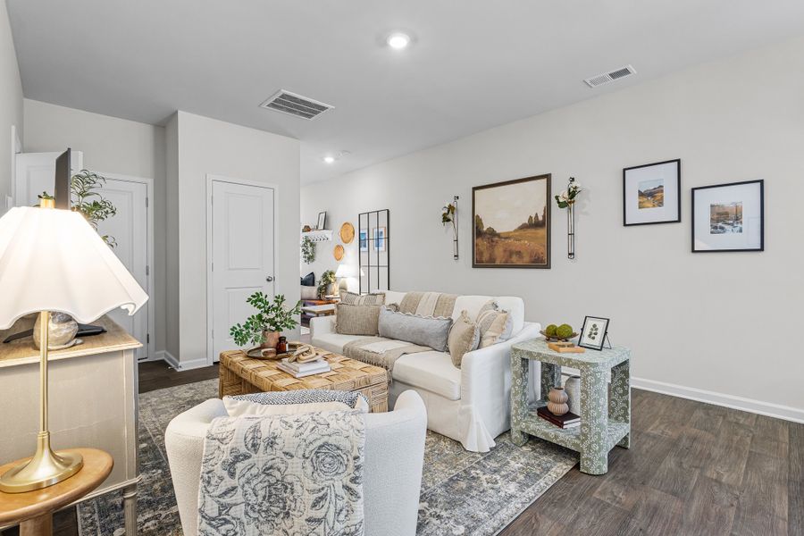 Furnished interior in a model home at Faith Hill in West Columbia (Image 6).