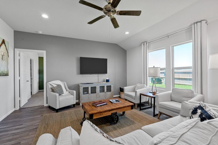 Furnished interior in a model home at Faculty Row in Abilene (Image 24).